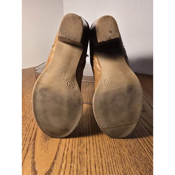 Report Lilan Women’s Zip-Up Tan Heel Booties Size 8.5 - Picture 6 of 6